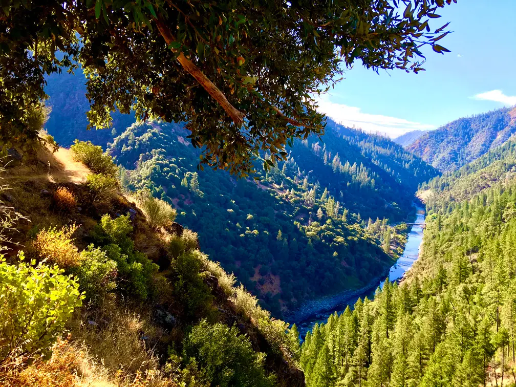 Stevens Trail Along the American River, close to pom manor, one of the places to visit while you are staying with us